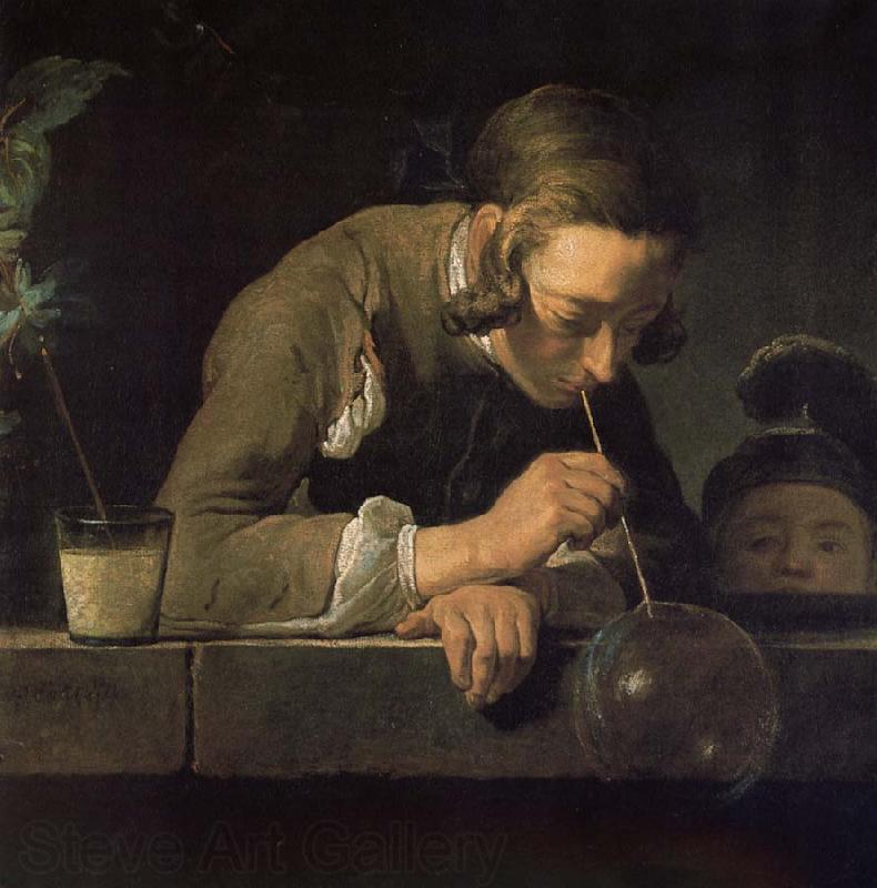 Jean Baptiste Simeon Chardin Blowing bubbles juvenile Spain oil painting art